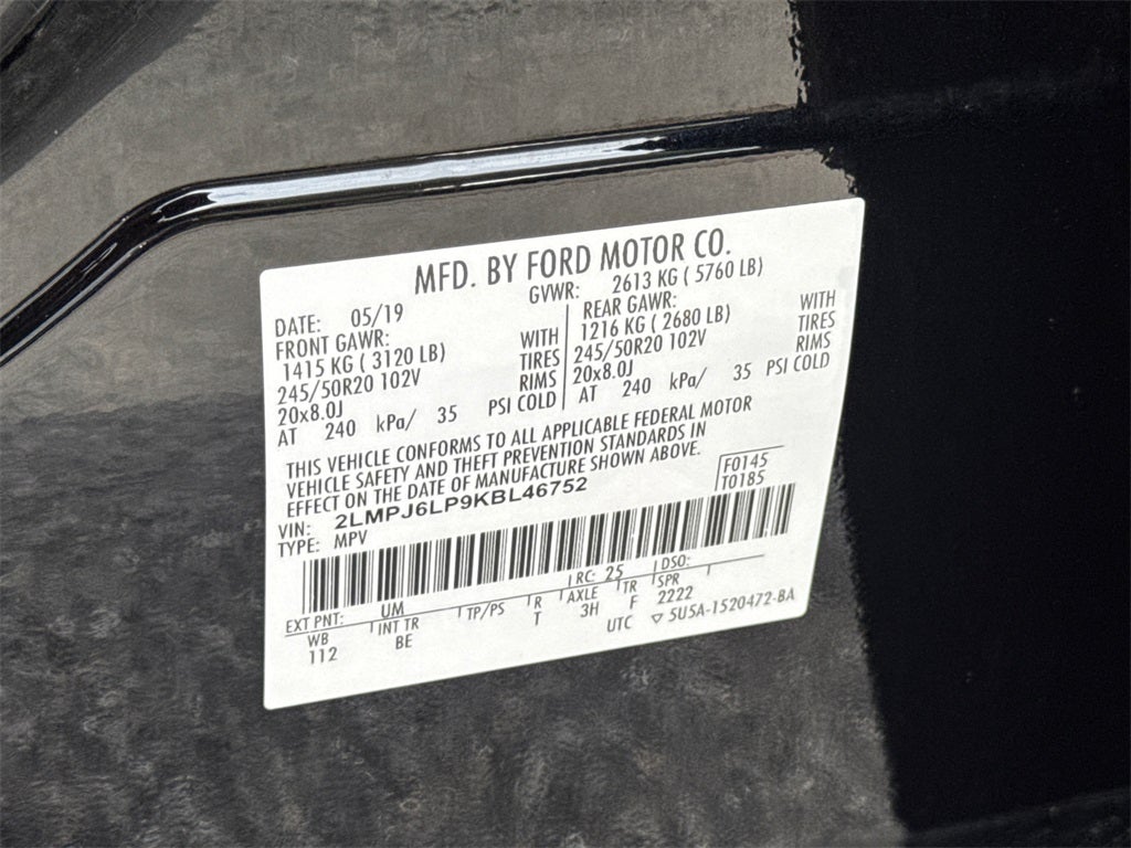 2019 Lincoln Nautilus Reserve