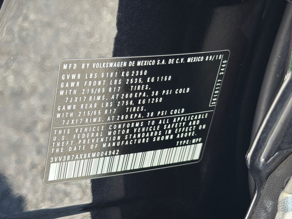 2019 Volkswagen Tiguan SE