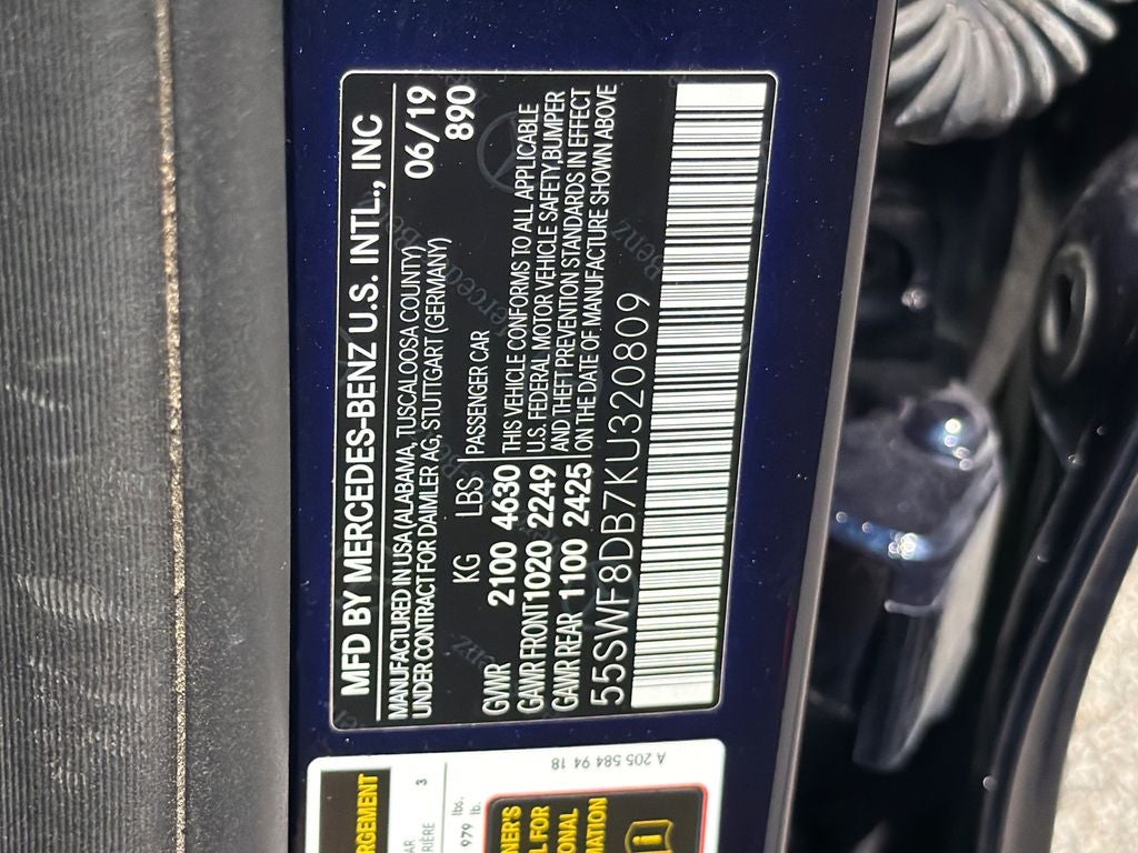 2019 Mercedes-Benz C-Class C 300