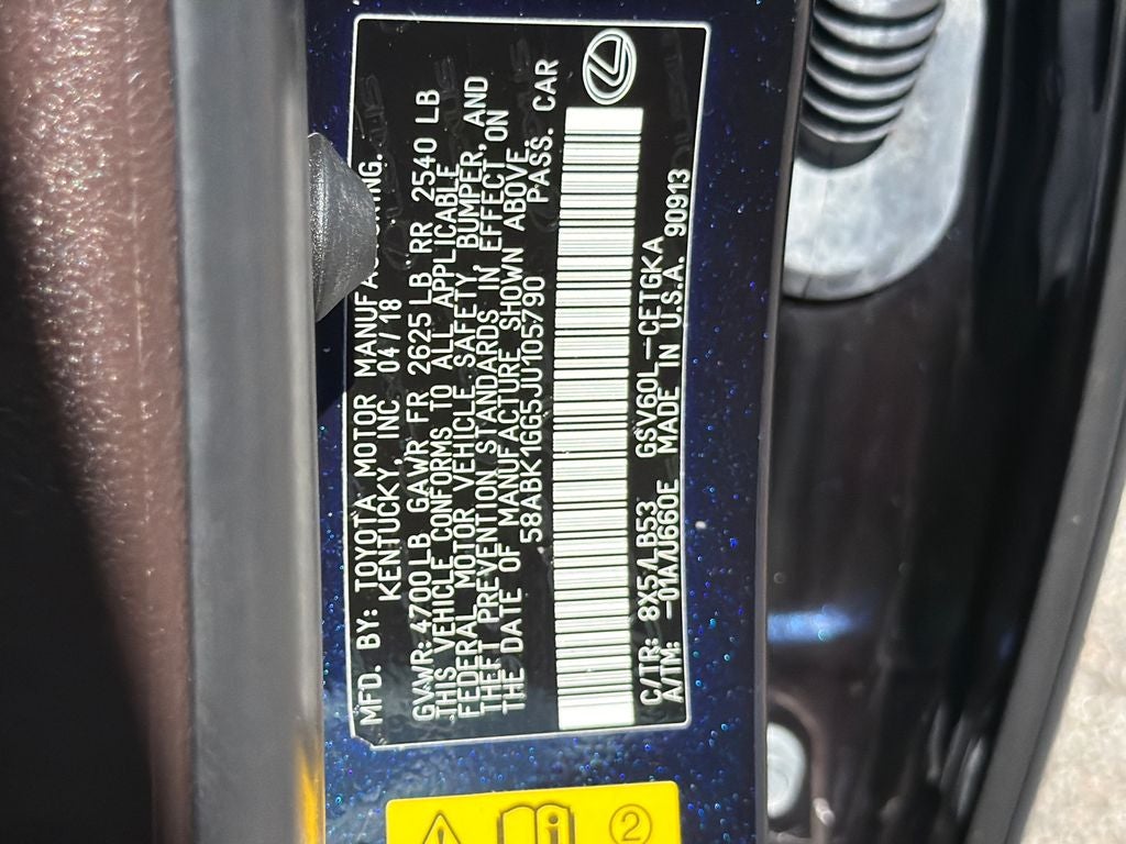 2018 Lexus ES ES 350