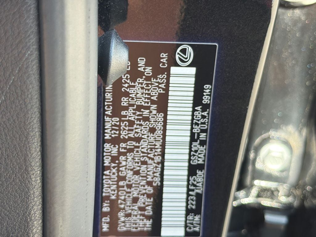2021 Lexus ES ES 350 F SPORT