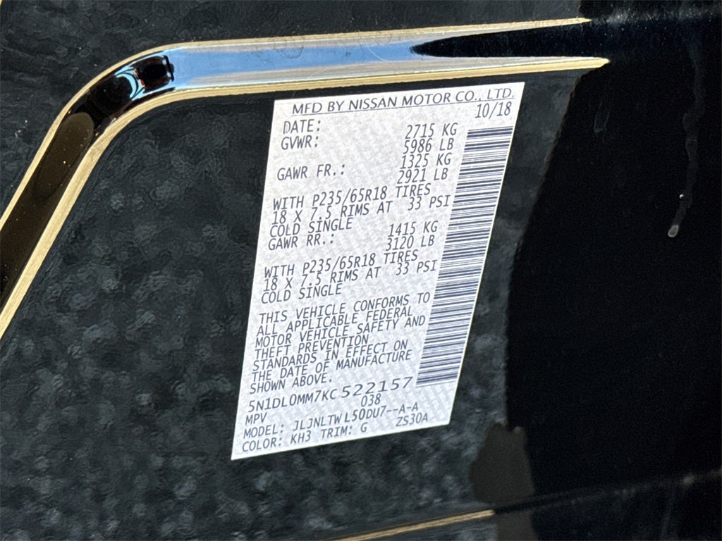 2019 INFINITI QX60 LUXE