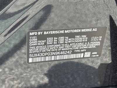 2022 BMW X3 sDrive30i