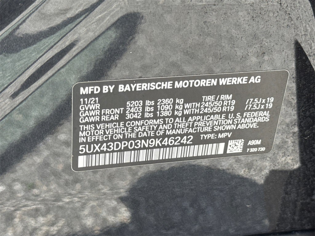 2022 BMW X3 sDrive30i