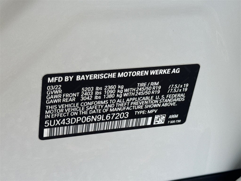 2022 BMW X3 sDrive30i