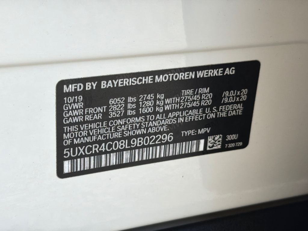 2020 BMW X5 sDrive40i SE 20 HU SV AC NAV