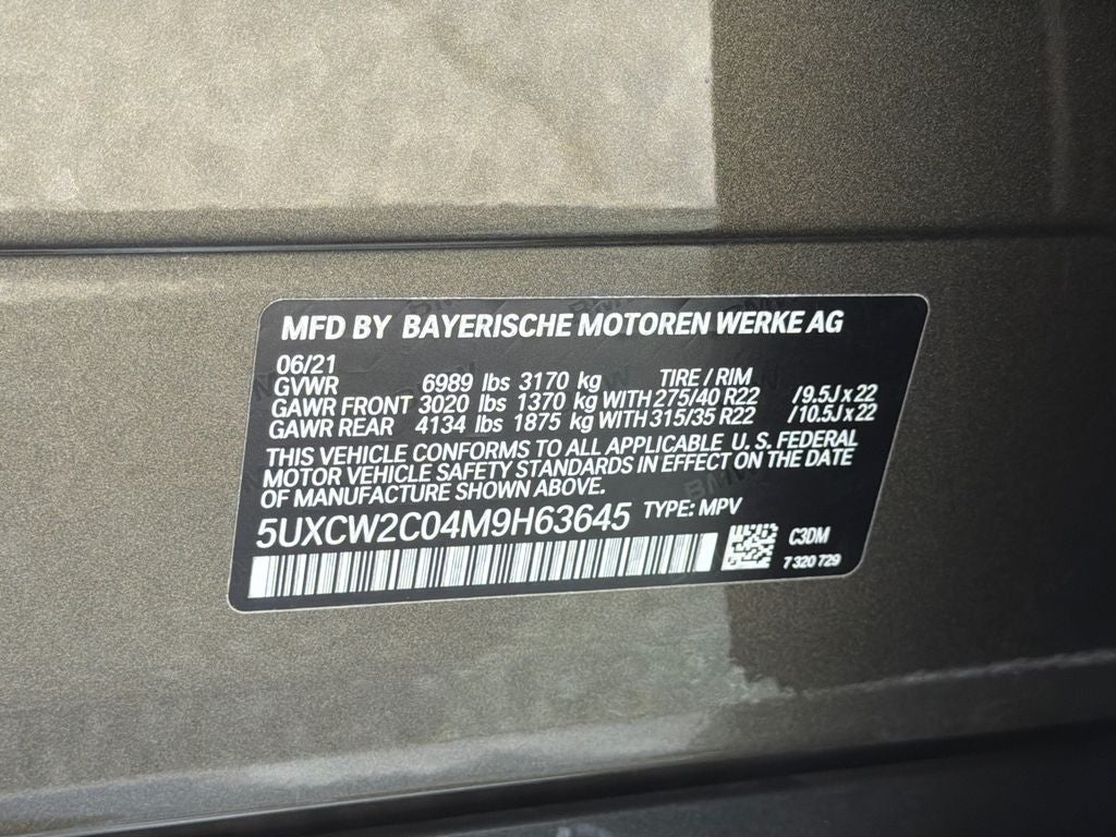 2021 BMW X7 xDrive40i