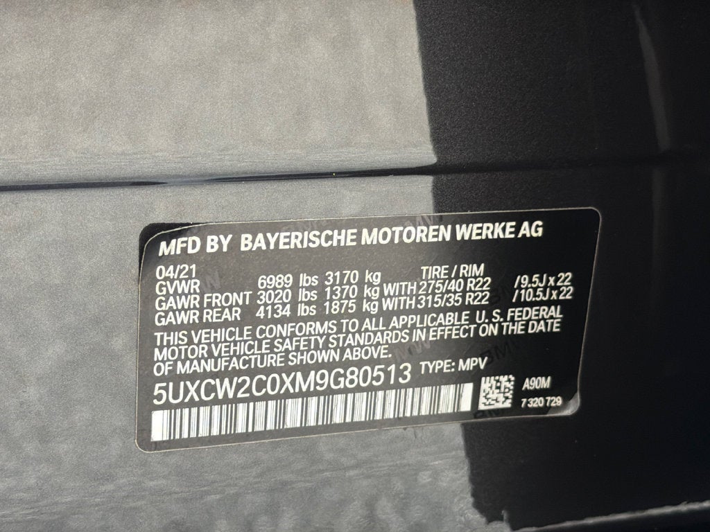 2021 BMW X7 xDrive40i SE 22 DRVAST HK HU SV BS AC