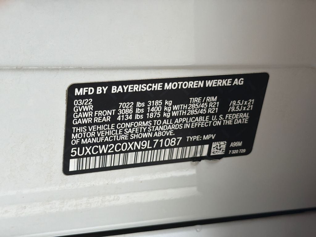 2022 BMW X7 xDrive40i