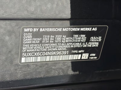2022 BMW X7 M50i