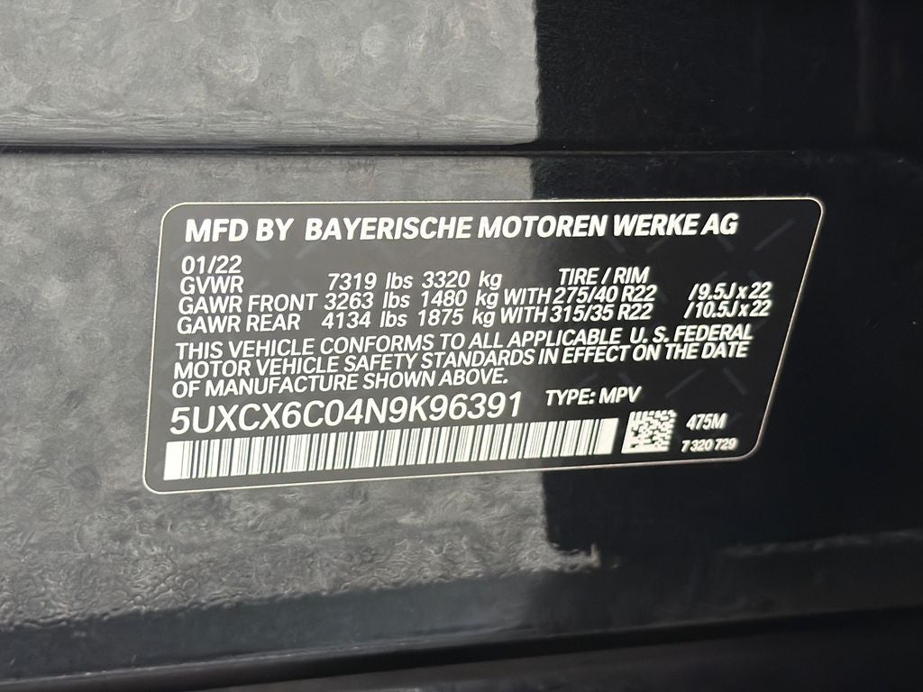 2022 BMW X7 M50i