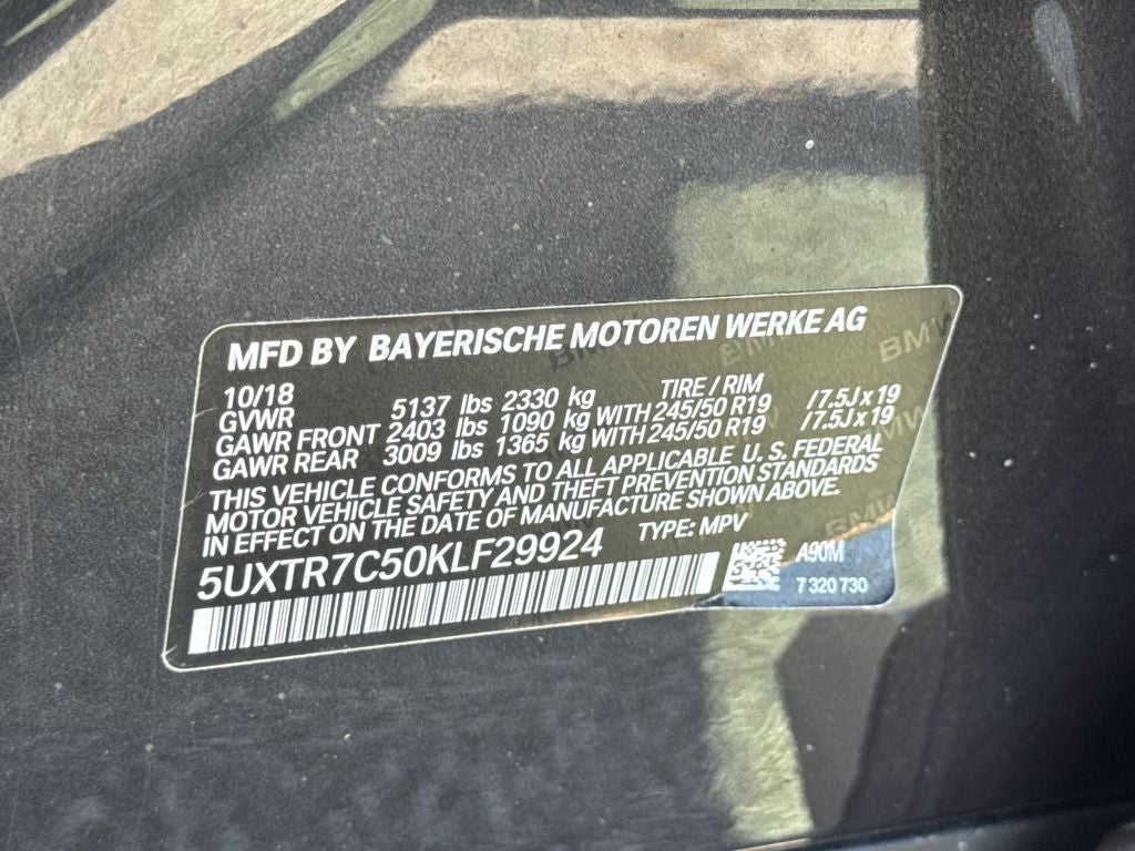 2019 BMW X3 sDrive30i
