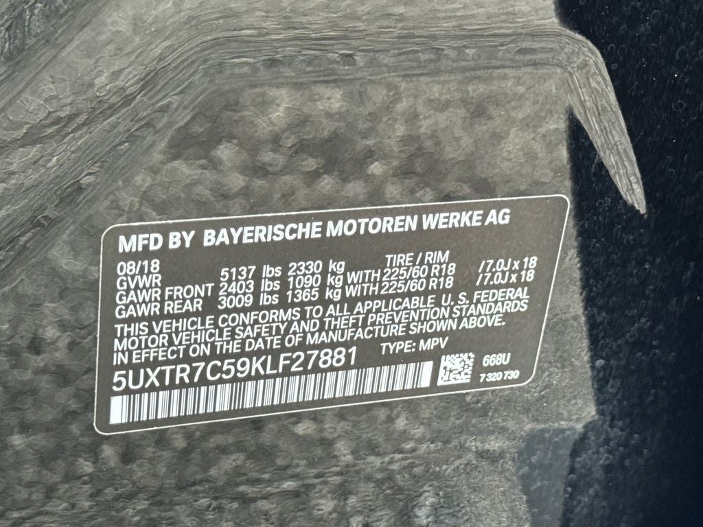 2019 BMW X3 sDrive30i