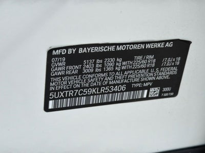 2019 BMW X3 sDrive30i