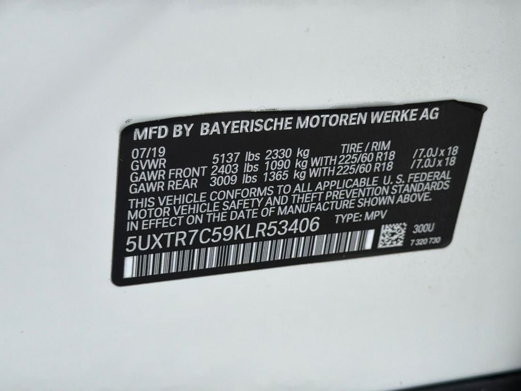 2019 BMW X3 sDrive30i