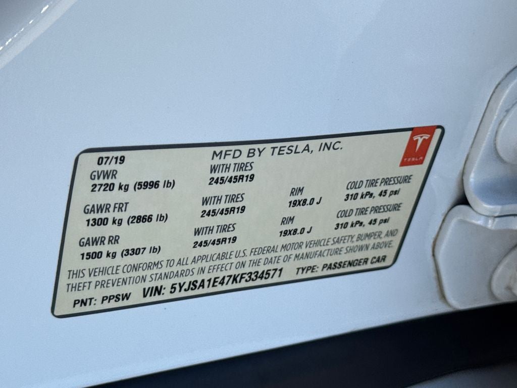 2019 Tesla Model S Performance