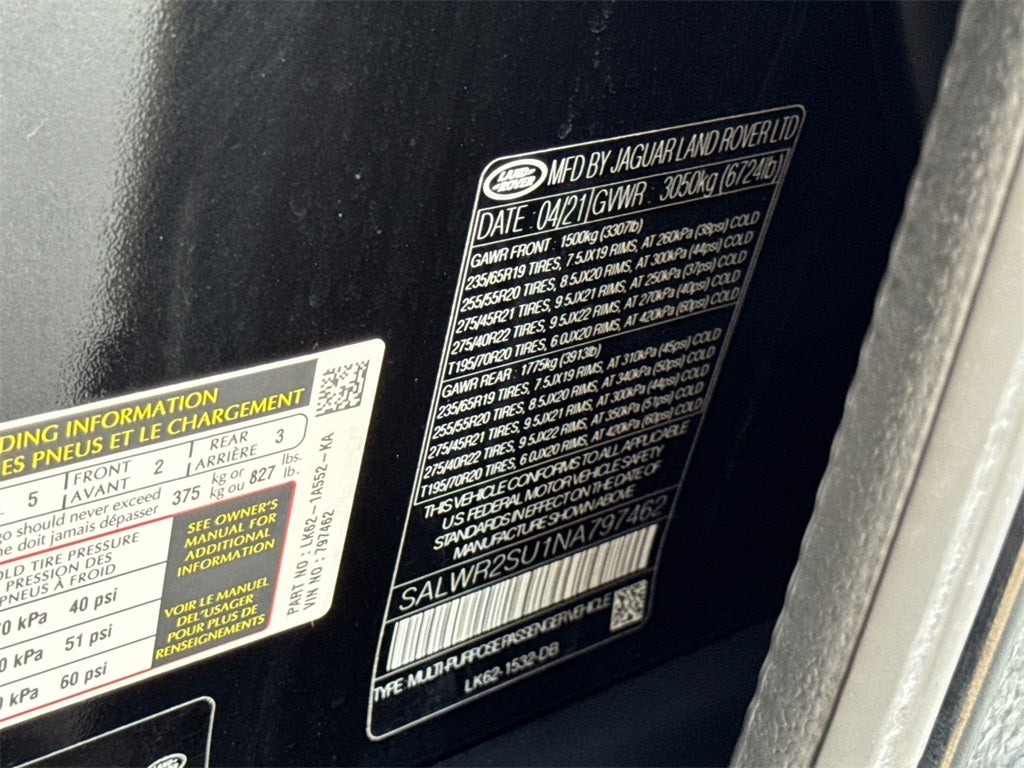 2022 Land Rover Range Rover Sport HSE Silver Edition