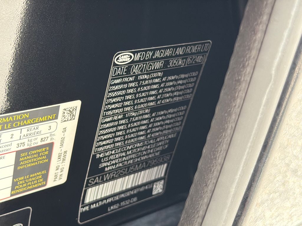 2021 Land Rover Range Rover Sport HSE Silver Edition