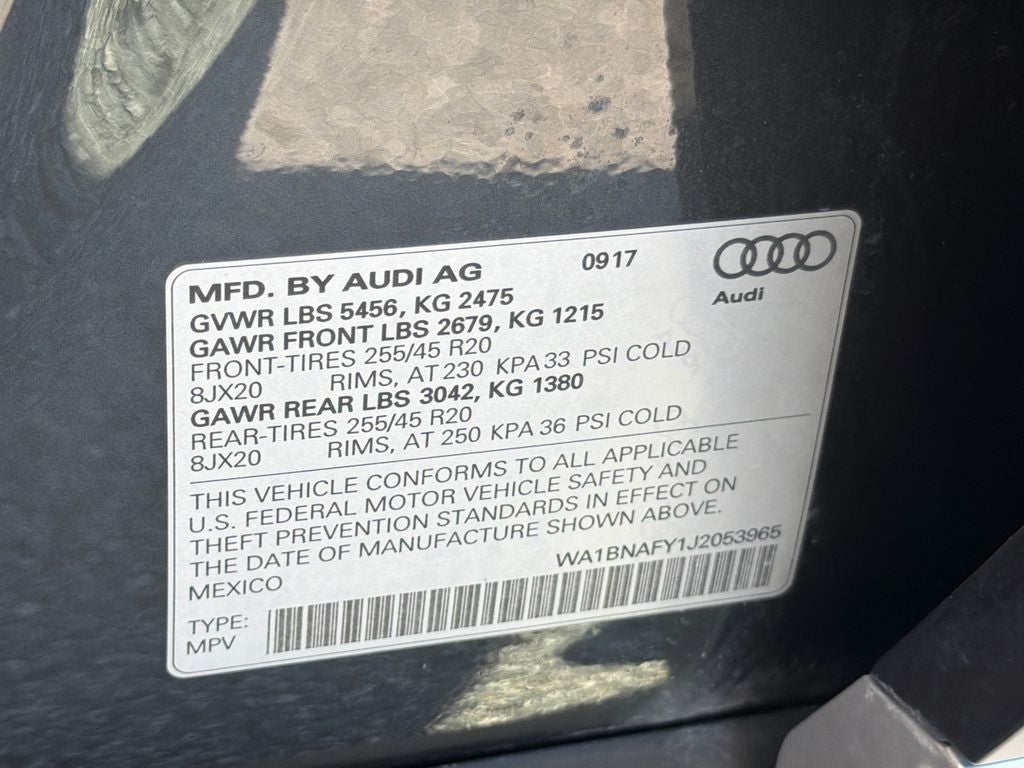 2018 Audi Q5 Premium Plus
