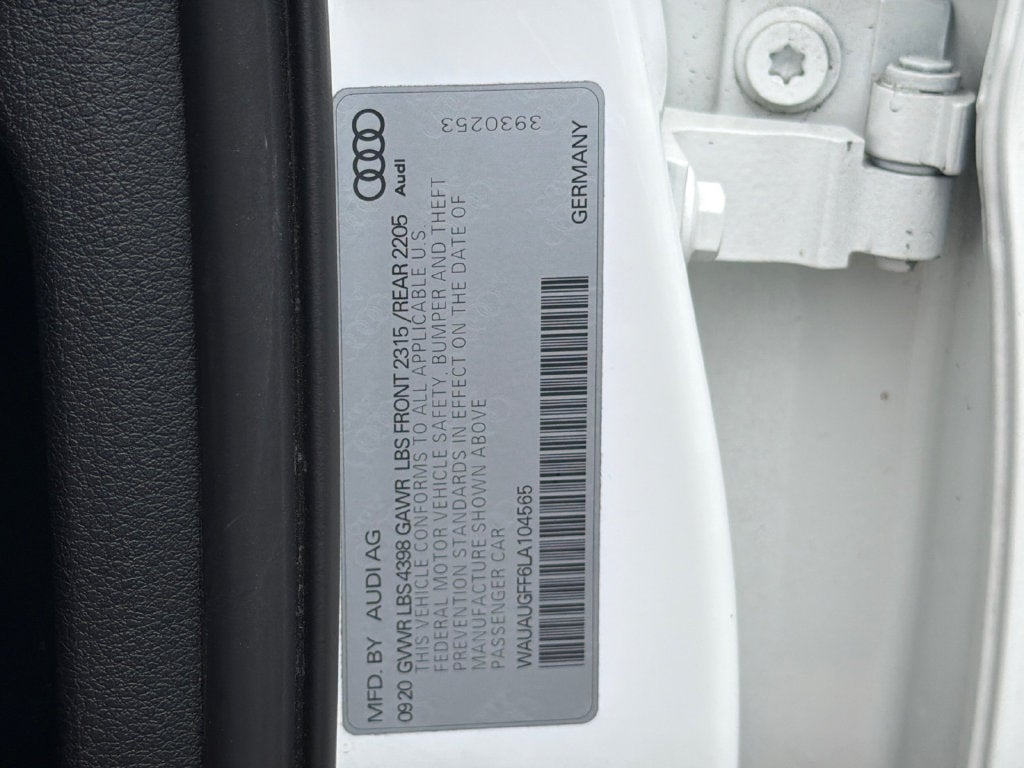 2020 Audi A3 2.0T Premium SE *M 18 BS AC