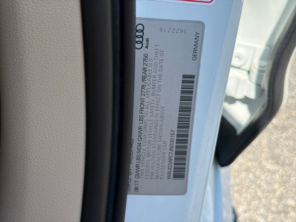 2018 Audi A6 3.0T Premium Plus NE 19 PREM+