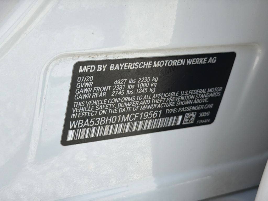 2021 BMW 5 Series 530i