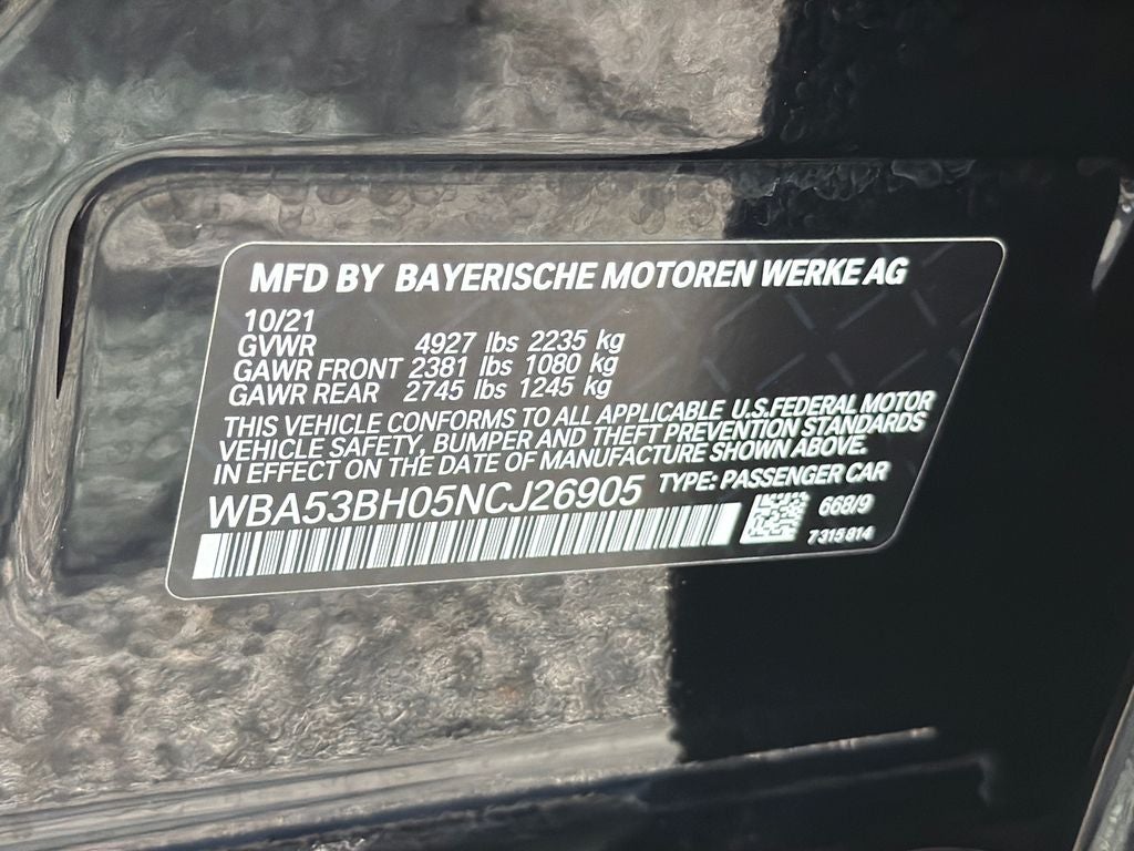 2022 BMW 5 Series 530i