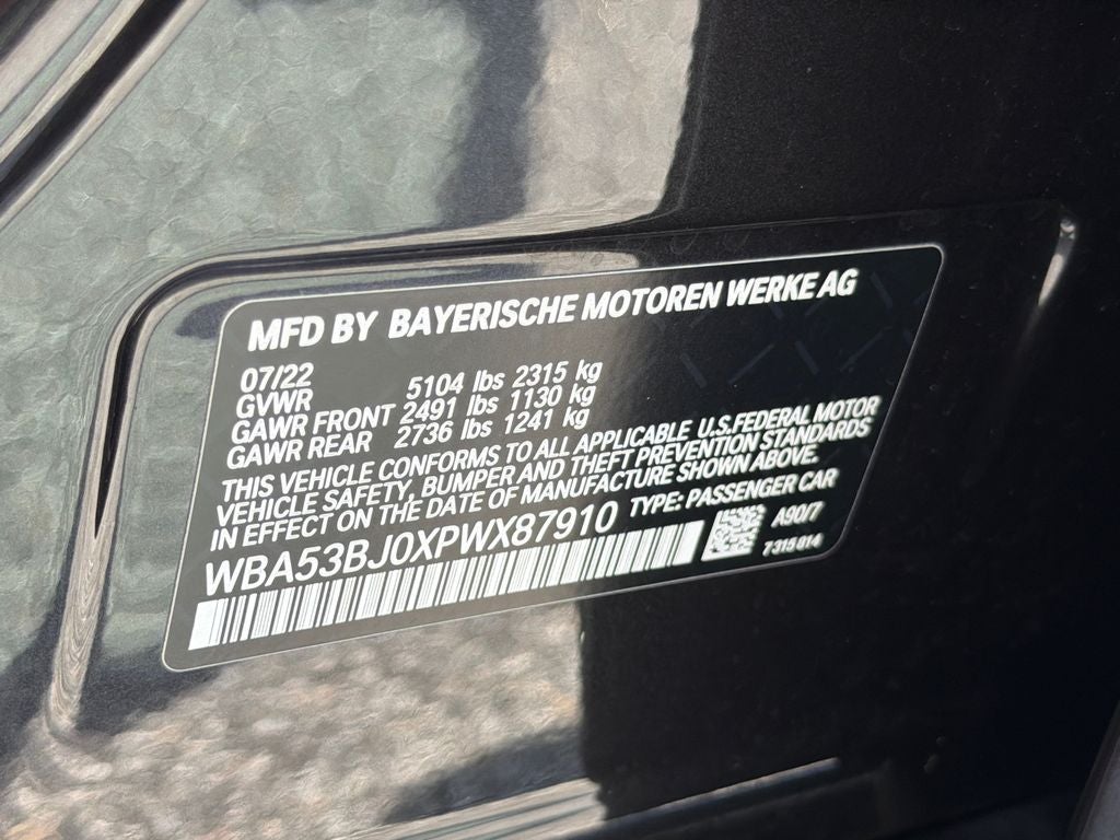 2023 BMW 5 Series 540i SE 19 MSPT NAV