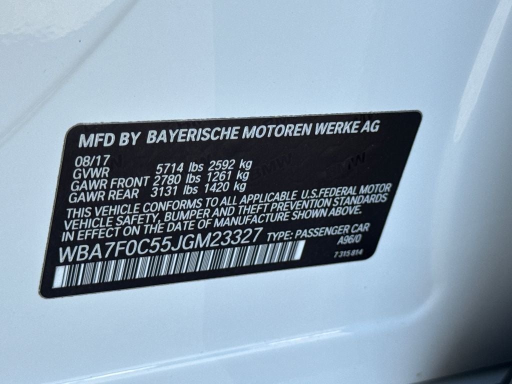 2018 BMW 7 Series 750i