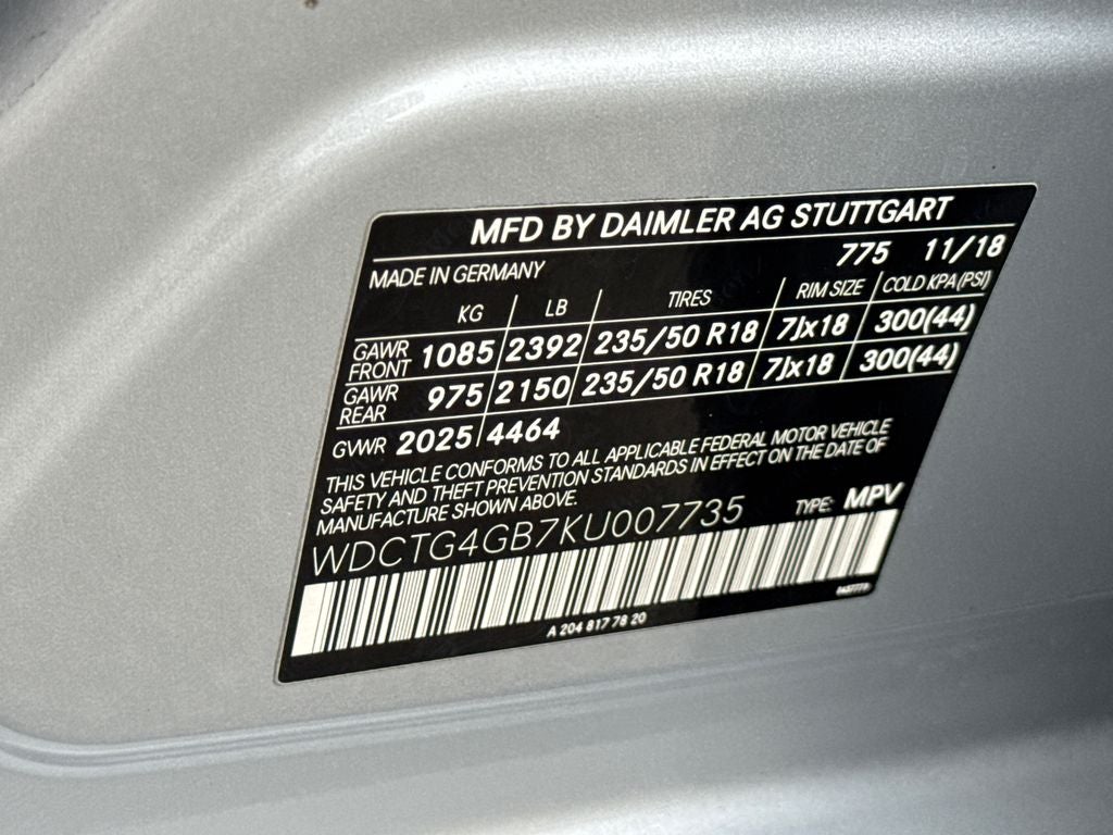 2019 Mercedes-Benz GLA GLA 250