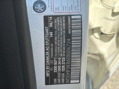 2014 Mercedes-Benz E-Class E 350 SE **O HK BS KG