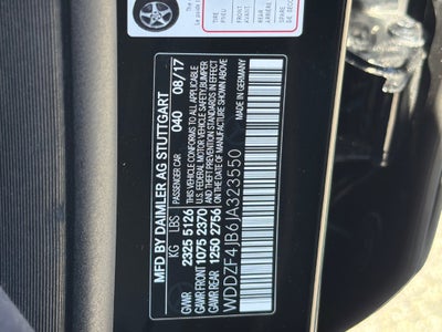 2018 Mercedes-Benz E-Class E 300 SE 18 AMG® DT LP HU SV AC KG