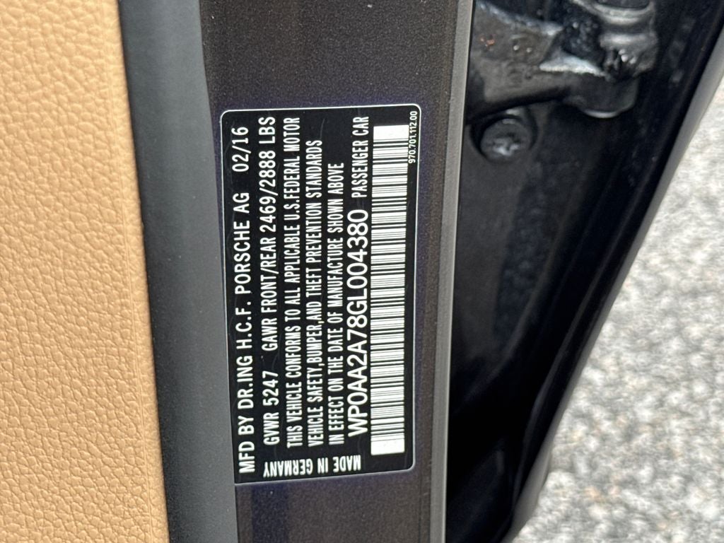 2016 Porsche Panamera 4