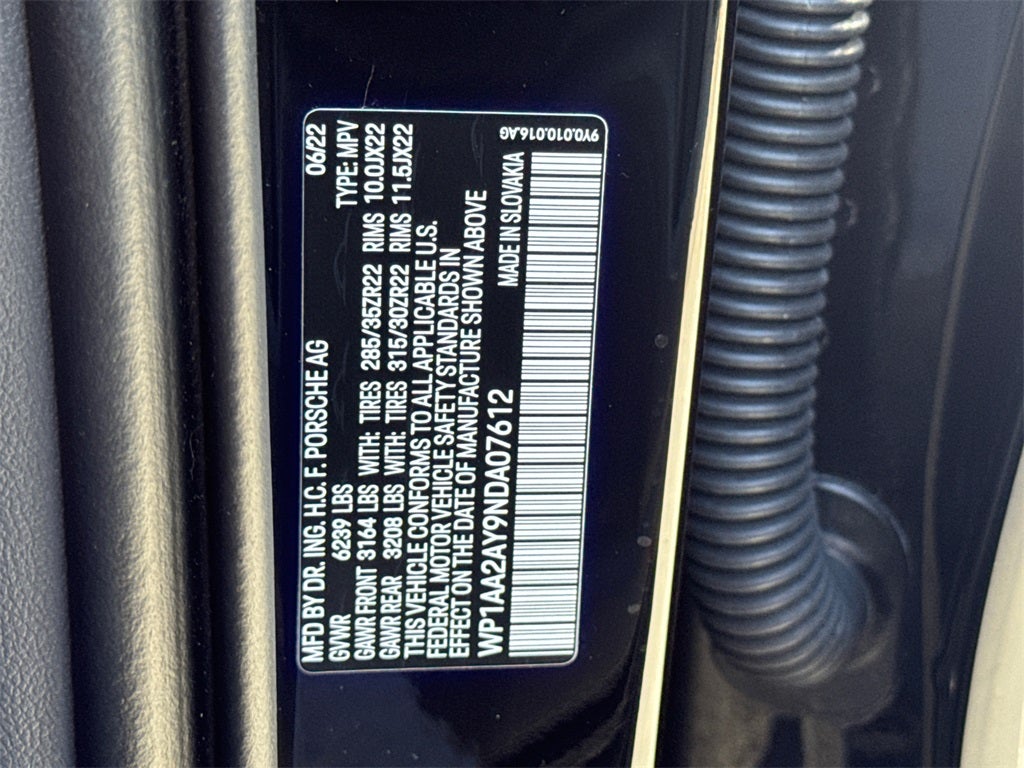 2022 Porsche Cayenne Platinum Edition